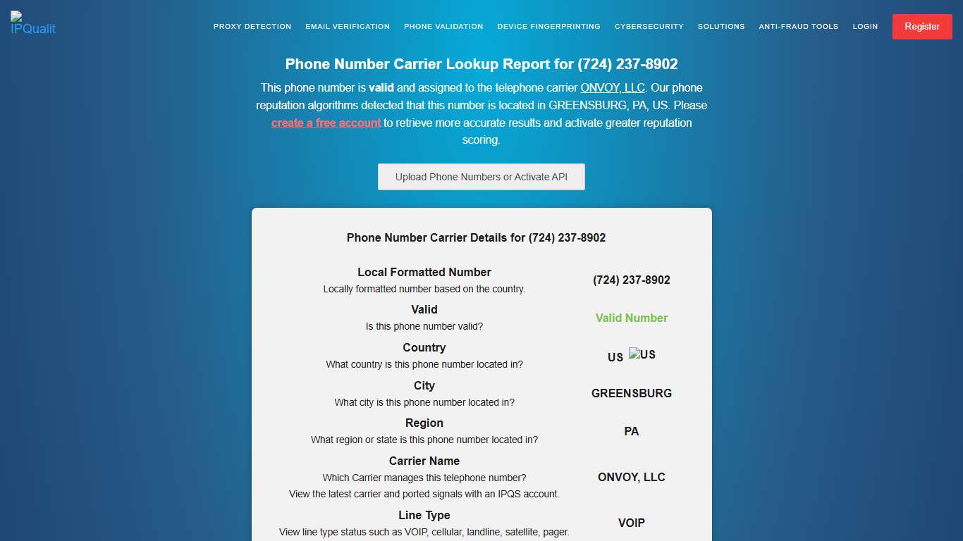 (724) 237-8902 Free Phone Carrier Lookup What Carrier Is (724) 237-8902 Assigned To?